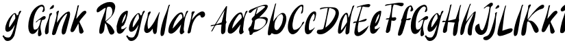 g Gink Regular font