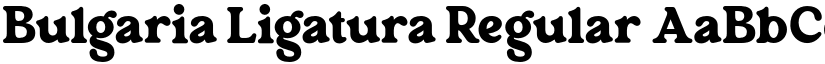 Bulgaria Ligatura Regular font