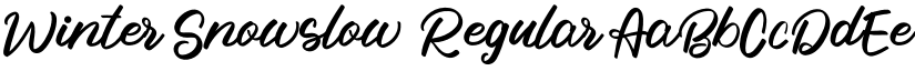 Winter Snowslow Regular font