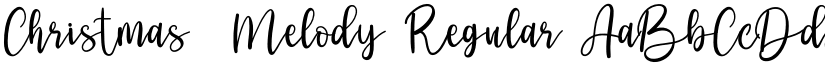 Christmas  Melody Regular font