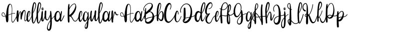 Amelliya Regular font
