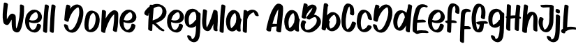 Well Done Regular font