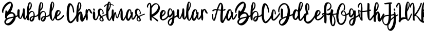 Bubble Christmas Regular font