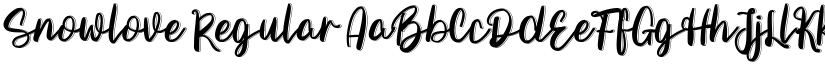 Snowlove font download