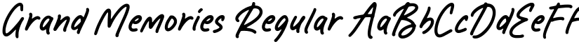 Grand Memories Regular font