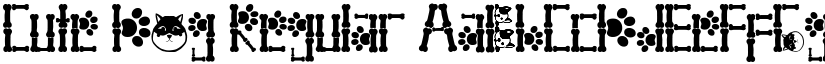 Cute Dog Regular font