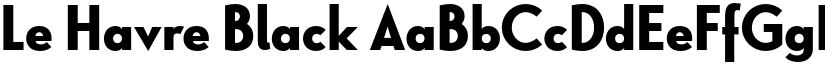 Le Havre Black font