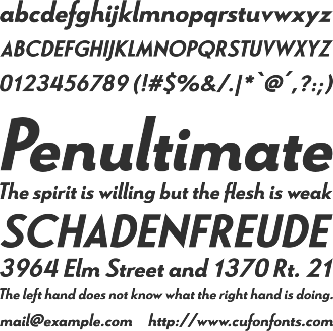 Le Havre Black Italic font preview