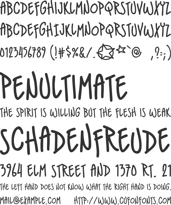 IndieStar BB font preview