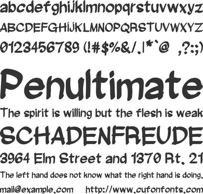 Matias Font font preview