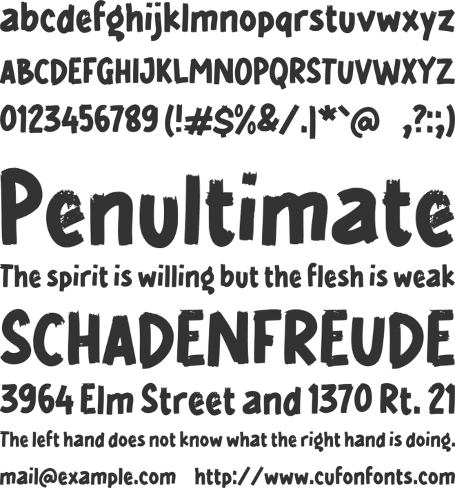 g Gempur font preview