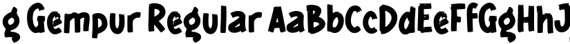 g Gempur Regular font