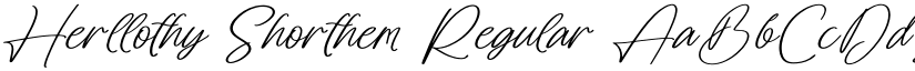 Herllothy Shorthem Regular font