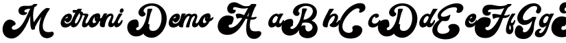 Metroni Demo font