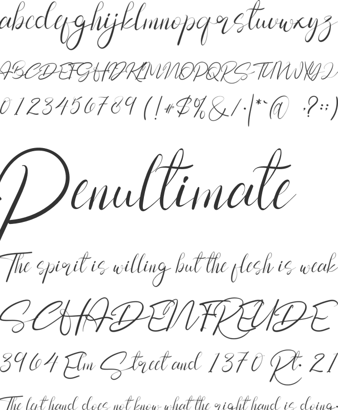 Magglia font preview