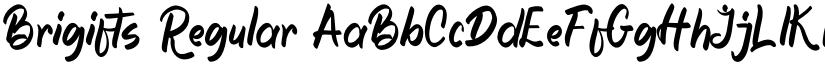Brigifts Regular font