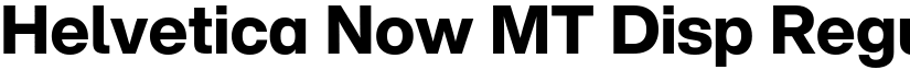 Helvetica Now MT Disp Regular font