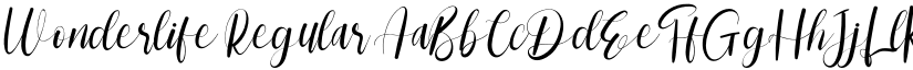 Wonderlife Regular font