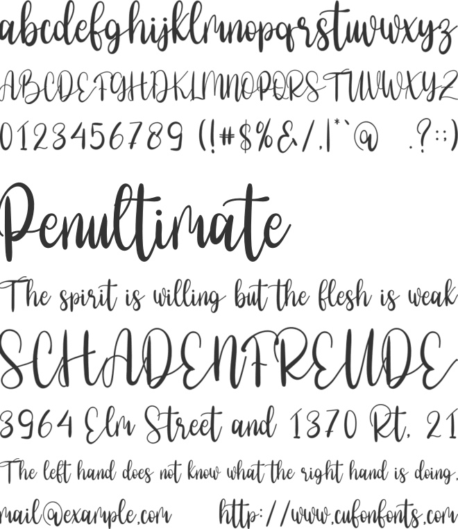 Eassy Vigossa font preview