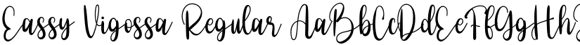 Eassy Vigossa Regular font
