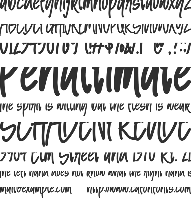 Simple Letter font preview