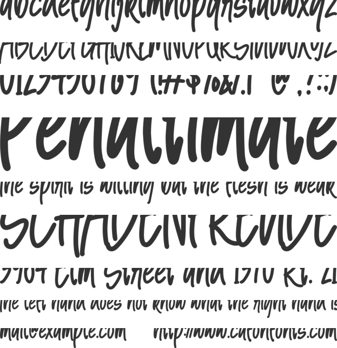 Simple Letter font preview