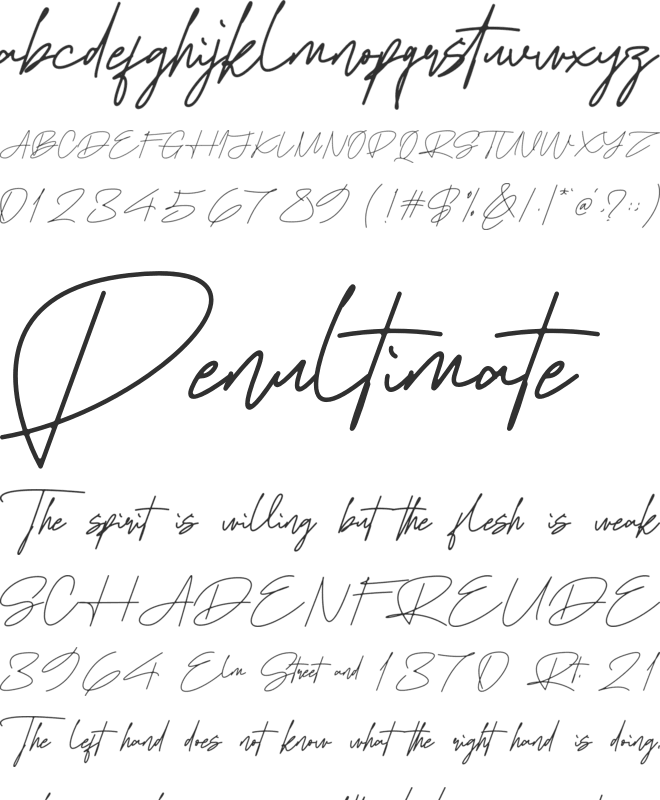 Fenattoda Monoline font preview