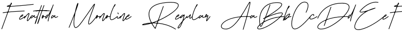 Fenattoda Monoline Regular font