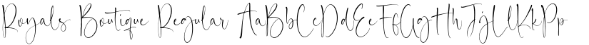 Royals Boutique Regular font