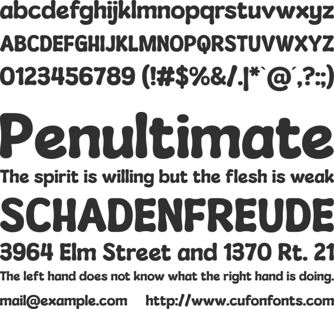 Mouldy Cheese font preview