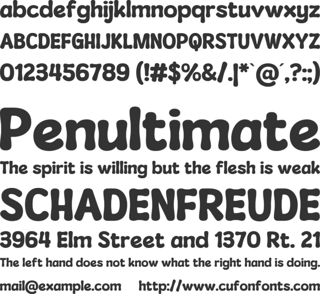 Mouldy Cheese font preview