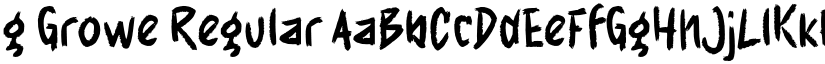 g Growe Regular font