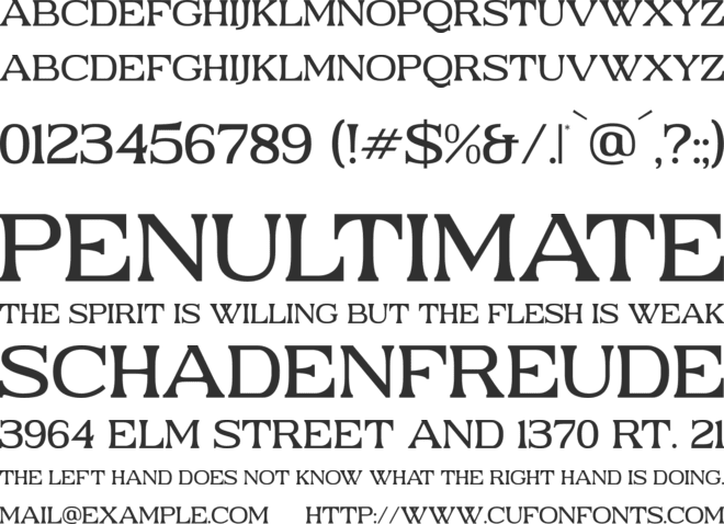 HESTMINE font preview