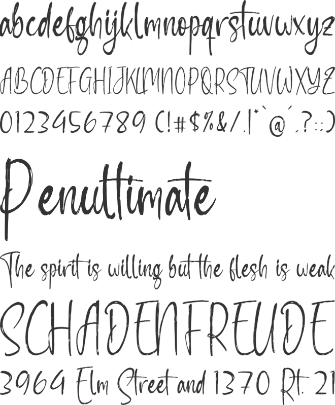 Molinattess font preview