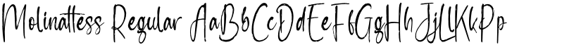 Molinattess Regular font