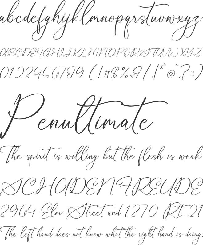 Maintelas Blomite font preview