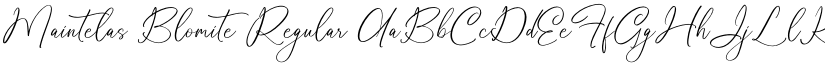 Maintelas Blomite Regular font