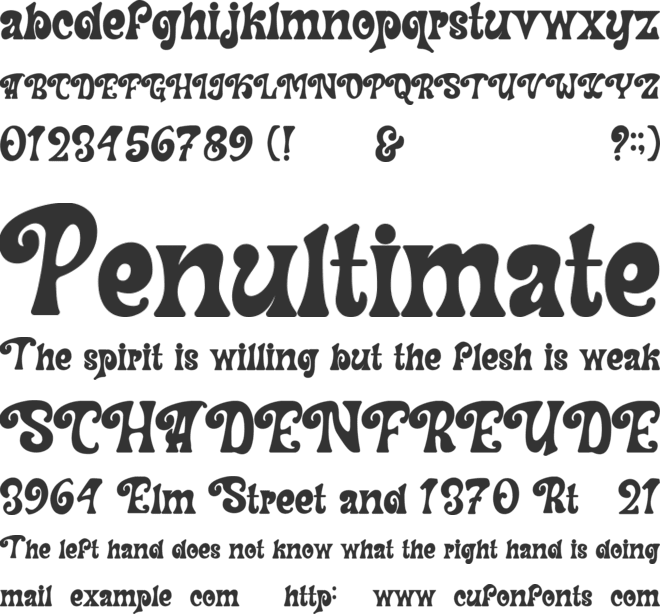 Kuattro font preview