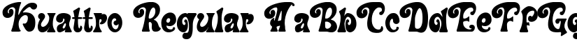 Kuattro Regular font