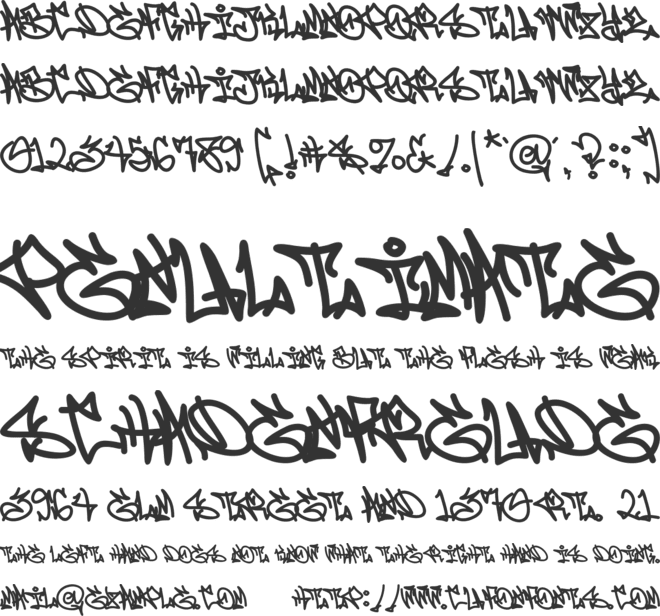 Phantom Urbanism font preview