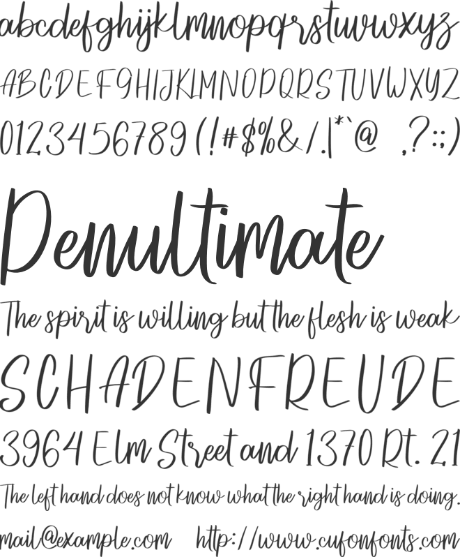 Janakie font preview