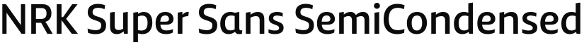 NRK Super Sans SemiCondensed Medium font