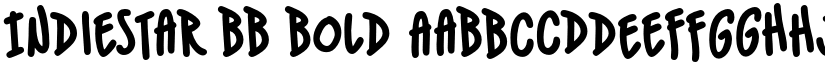 IndieStar BB Bold font