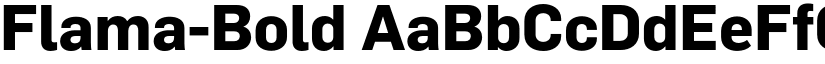 Flama-Bold font