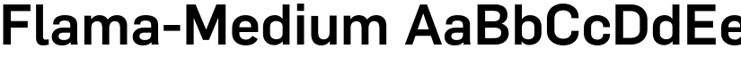 Flama-Medium font