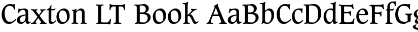 Caxton LT Book font