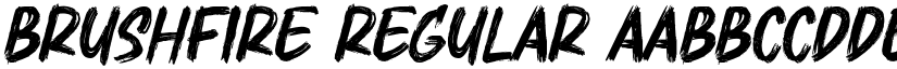 Brushfire Regular font