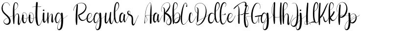 Shooting Regular font