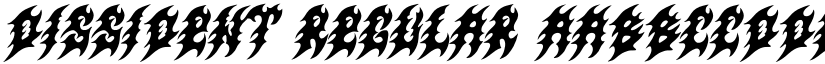 Dissident Regular font