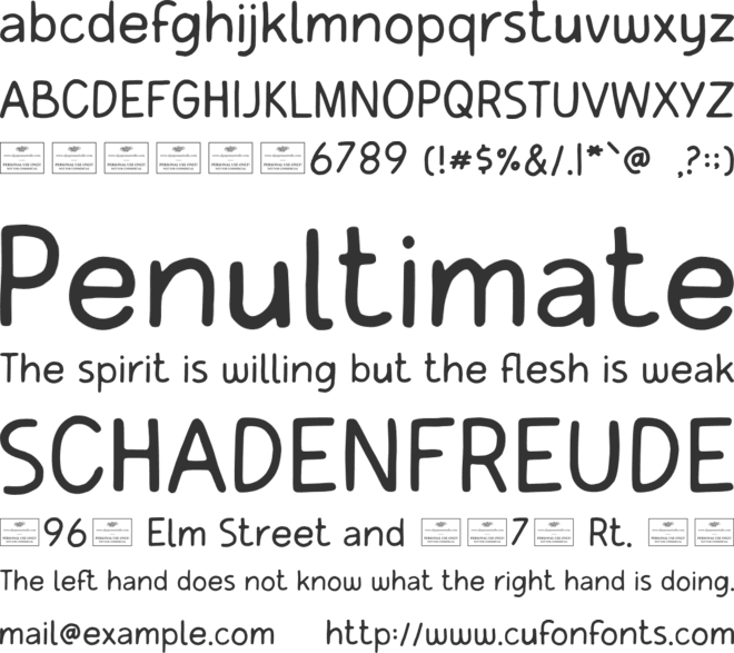Rathskeller font preview